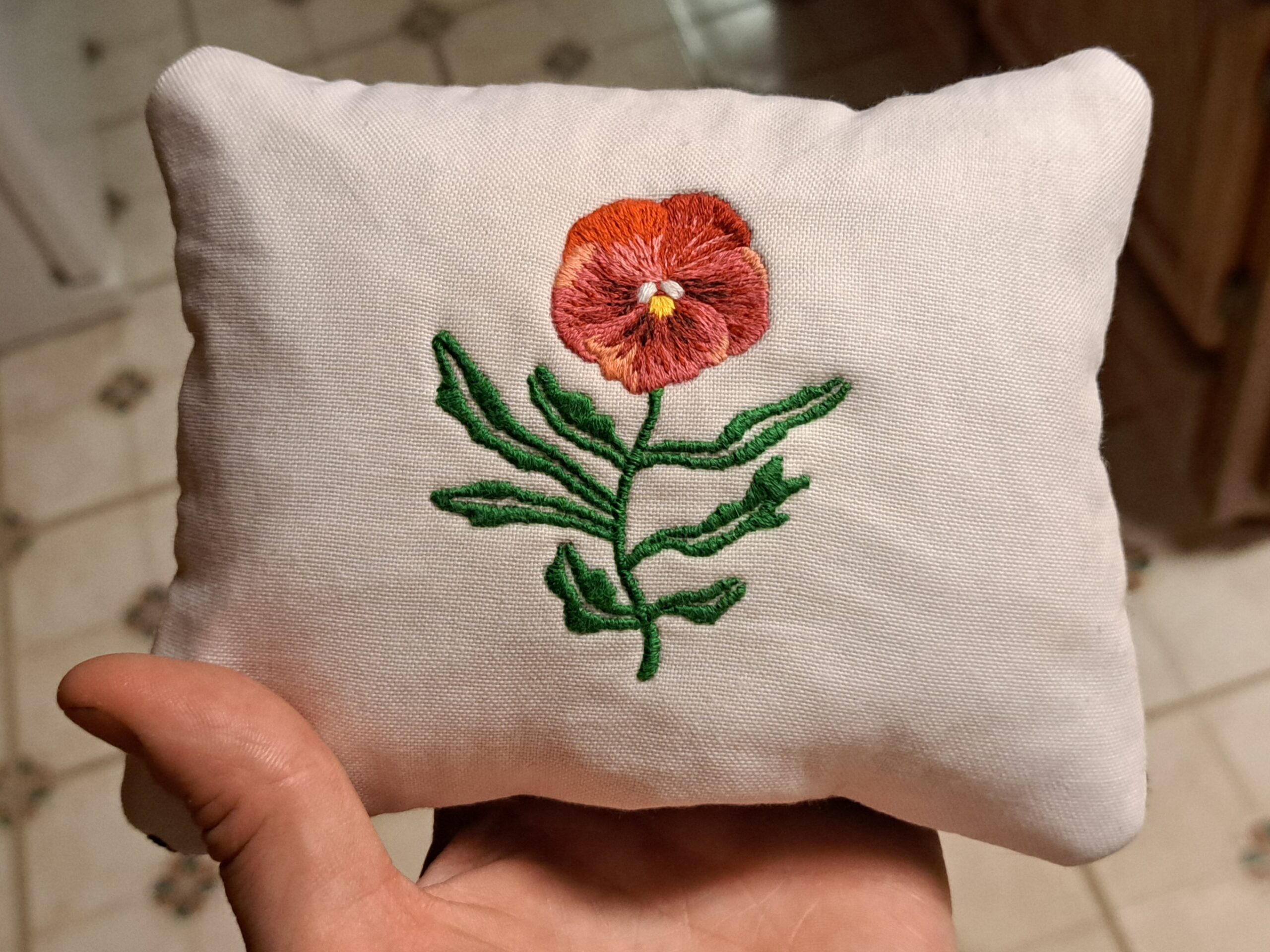 Pansy Throw Pillow